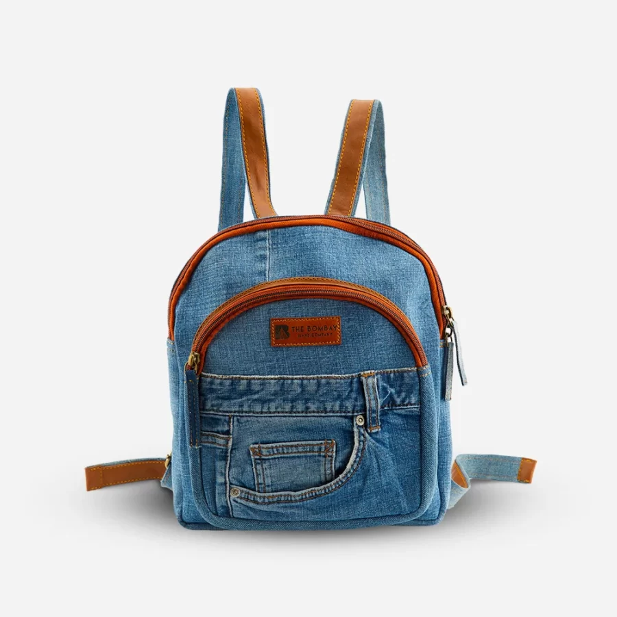 Denim Black Womens Backpack School Backpacks Blue Vintage Denim Backpa –  imessengerbags